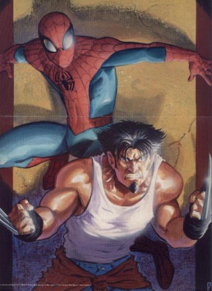 spider man et son ko-equipier wolverine