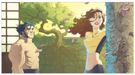 wolverine avec son amoure
